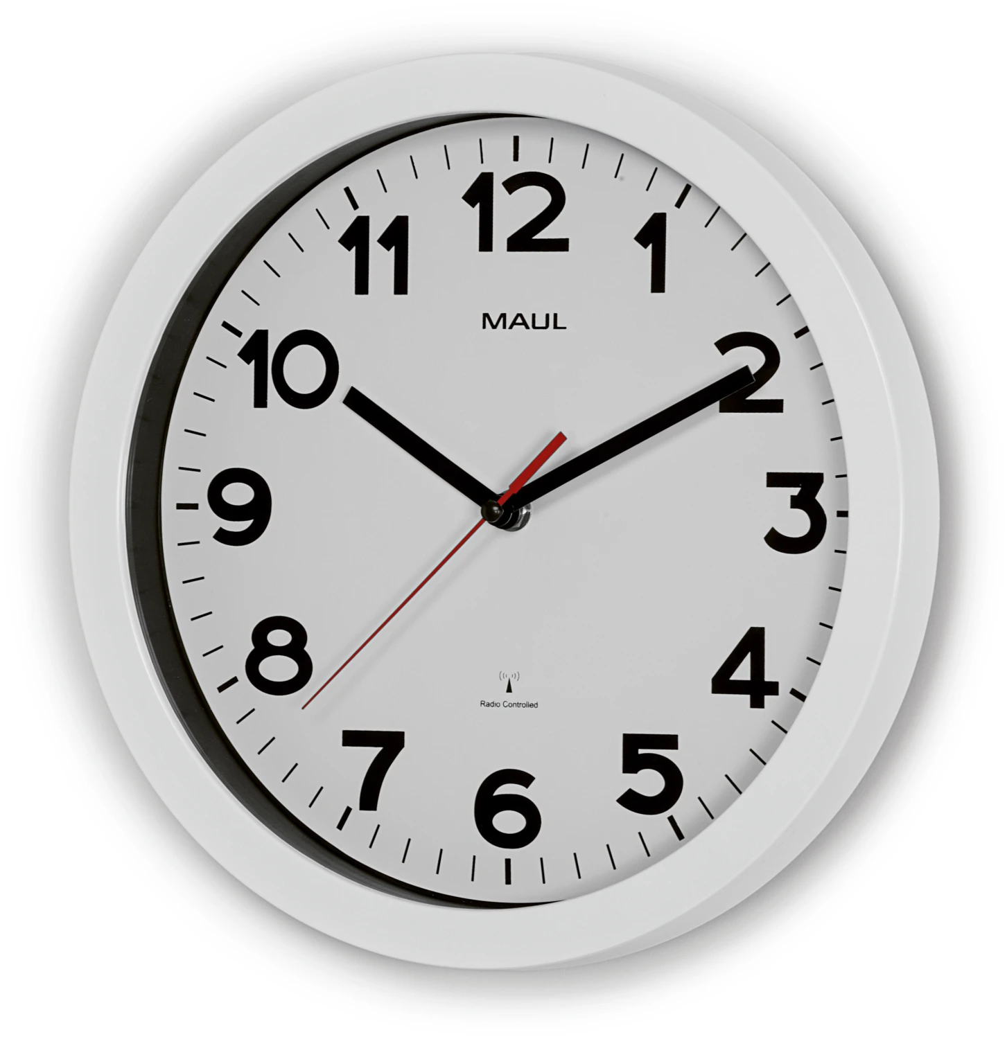 MAUL Wanduhr weiss - MAULstep 30RC - 30 cm