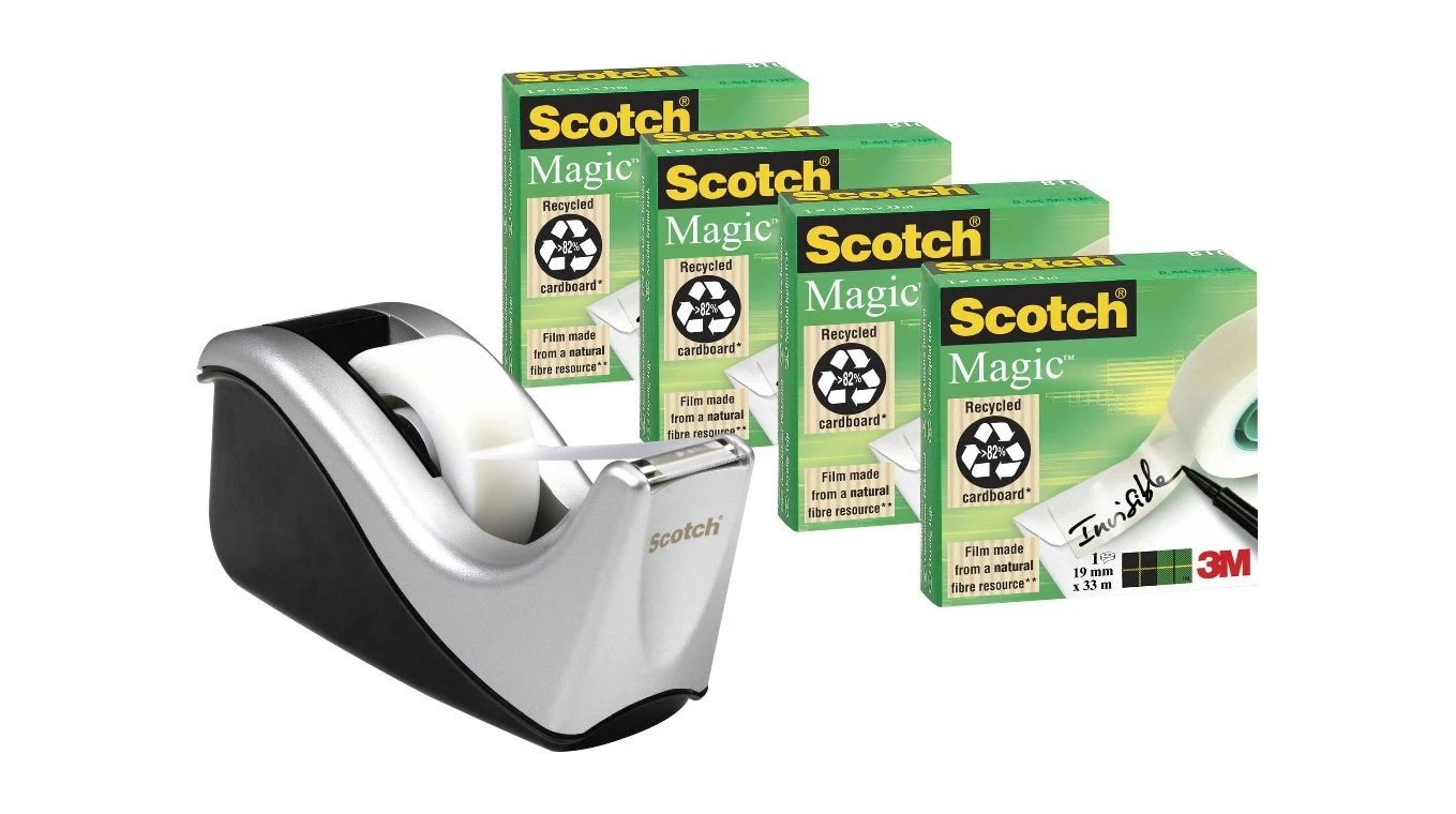 SCOTHC Magic Tischabroller + 4x Klebeband