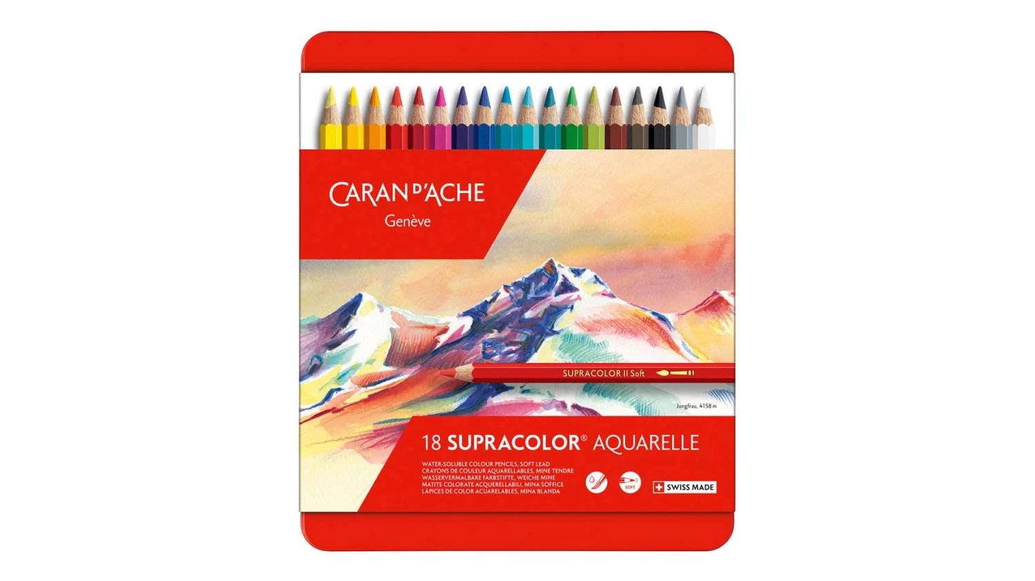 CARAN D'ACHE Farbstifte Supracolor 18er Set