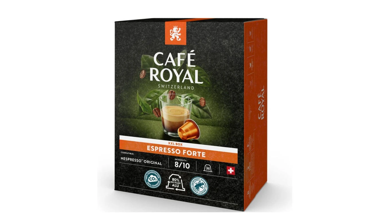 CAFÉ ROYAL Kaffeekapseln Espresso Forte 36 Stück