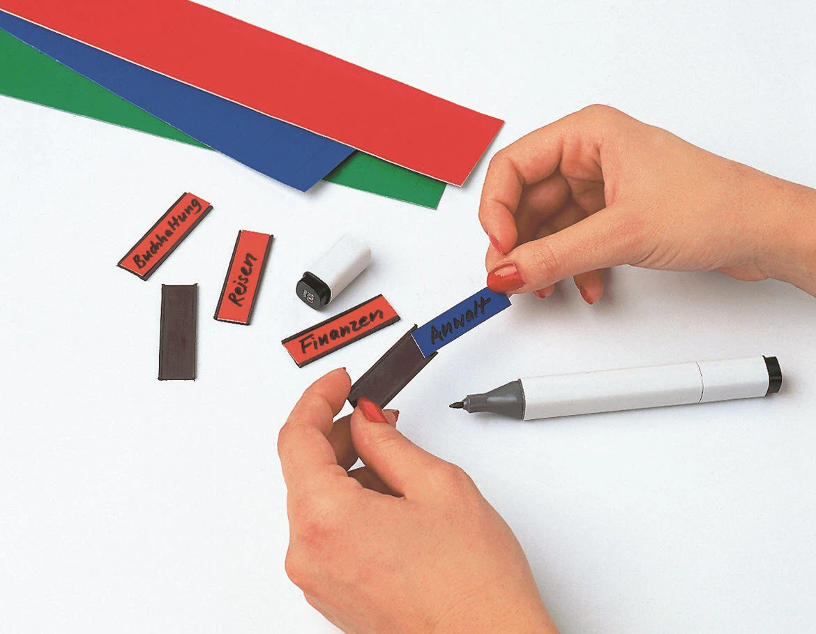 MAGNETOPLAN Ferrocard Etiketten, 60 x 15 mm, 115 Stück