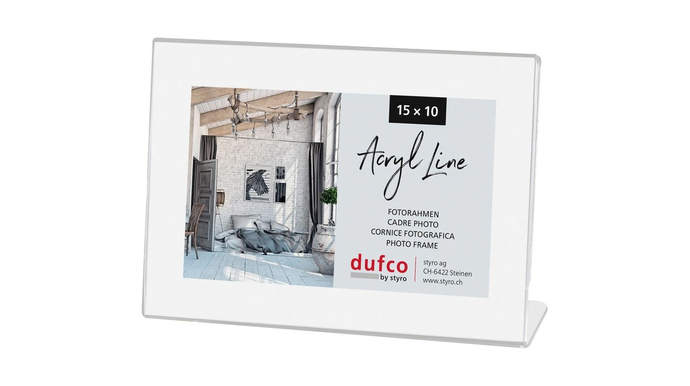 DUFCO "Acryl Line" Bilderrahmen Kunststoff 15 x 10 cm