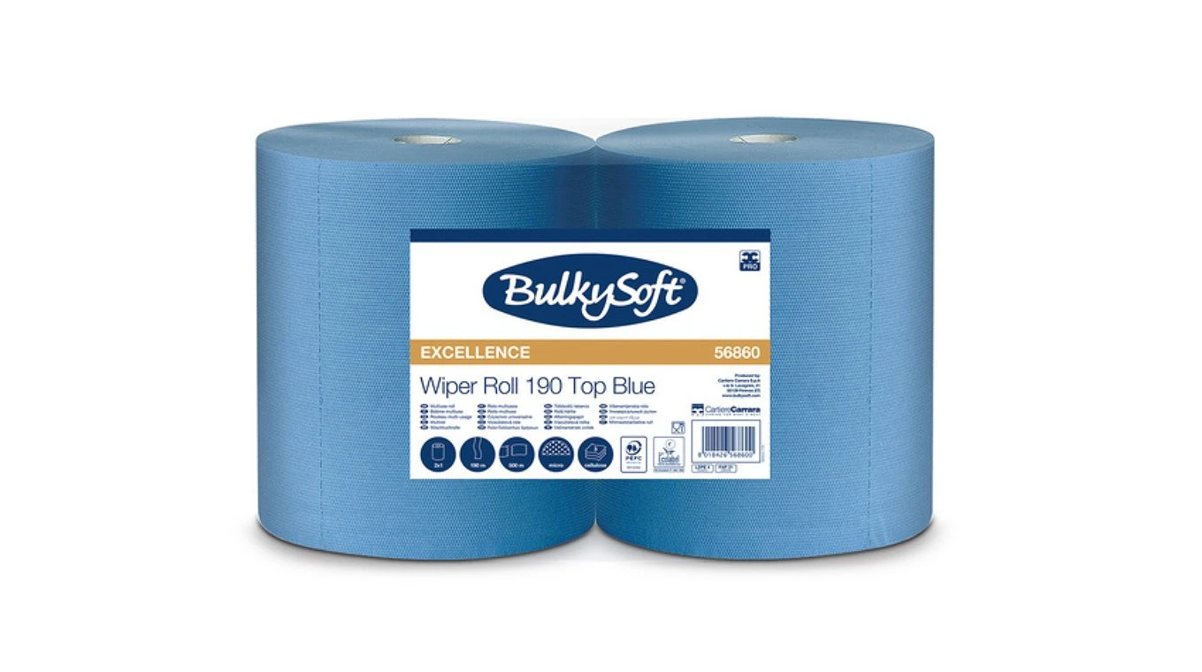 BULKYSOFT Papierwischtücher Excellence Maxi 3-lagig, 2 Rollen