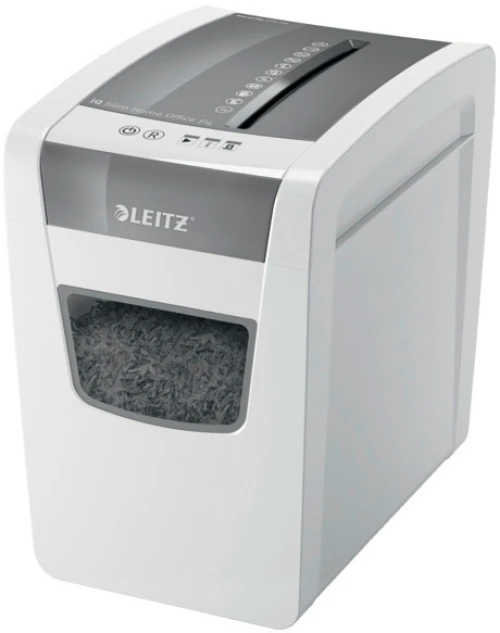 LEITZ Aktenvernichter IQ Home Office Slim P-4
