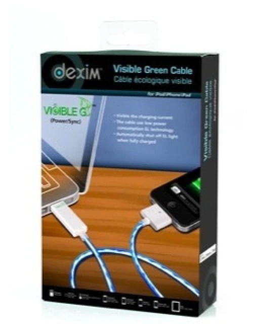 Dexim Visible Power Cable USB A zu 30 Pin Dock