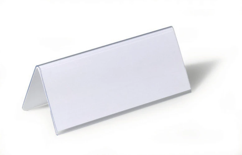 DURABLE Tischnamensschild 61 x 150 mm PVC, Dachform