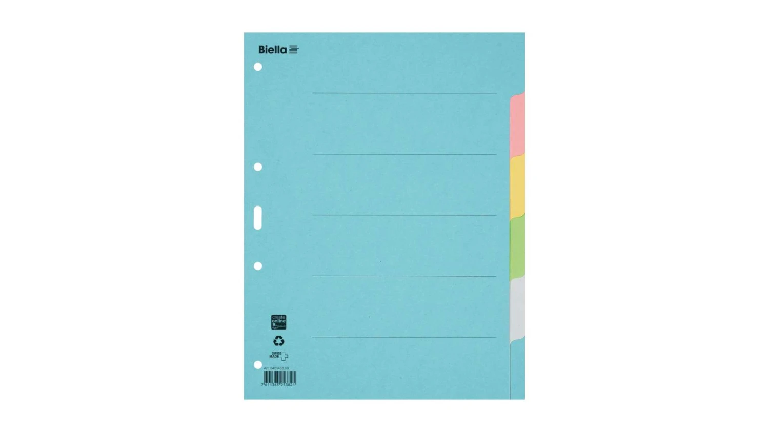 BIELLA Blankoregister 6-teilig