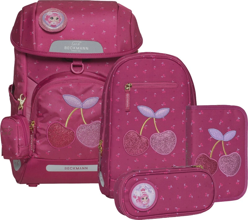 BECKMANN Schulrucksack-Set Plus Air mit Wendetasche