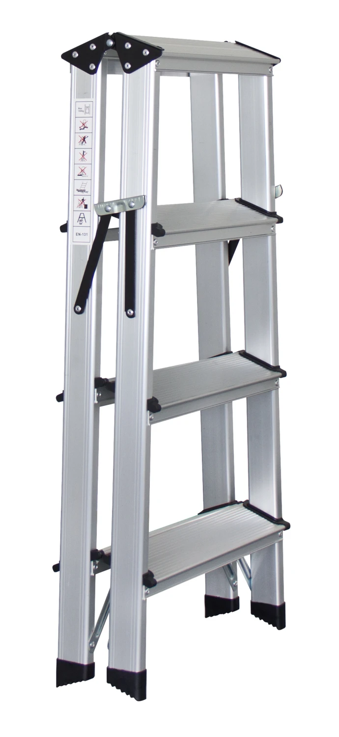 Bockleiter mit 4 Stufen, Höhe geschlossen: 89 cm
