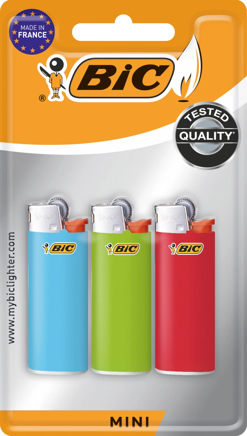 BIC Feuerzeuge J25 Mini 3 Stk.