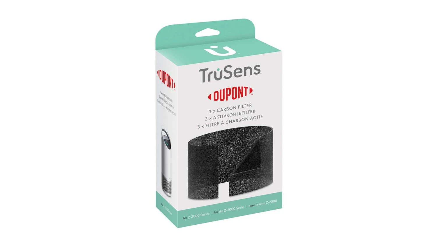 DuPontTM Ersatz-Aktivkohlefilter Z-2000 | 3er Pack