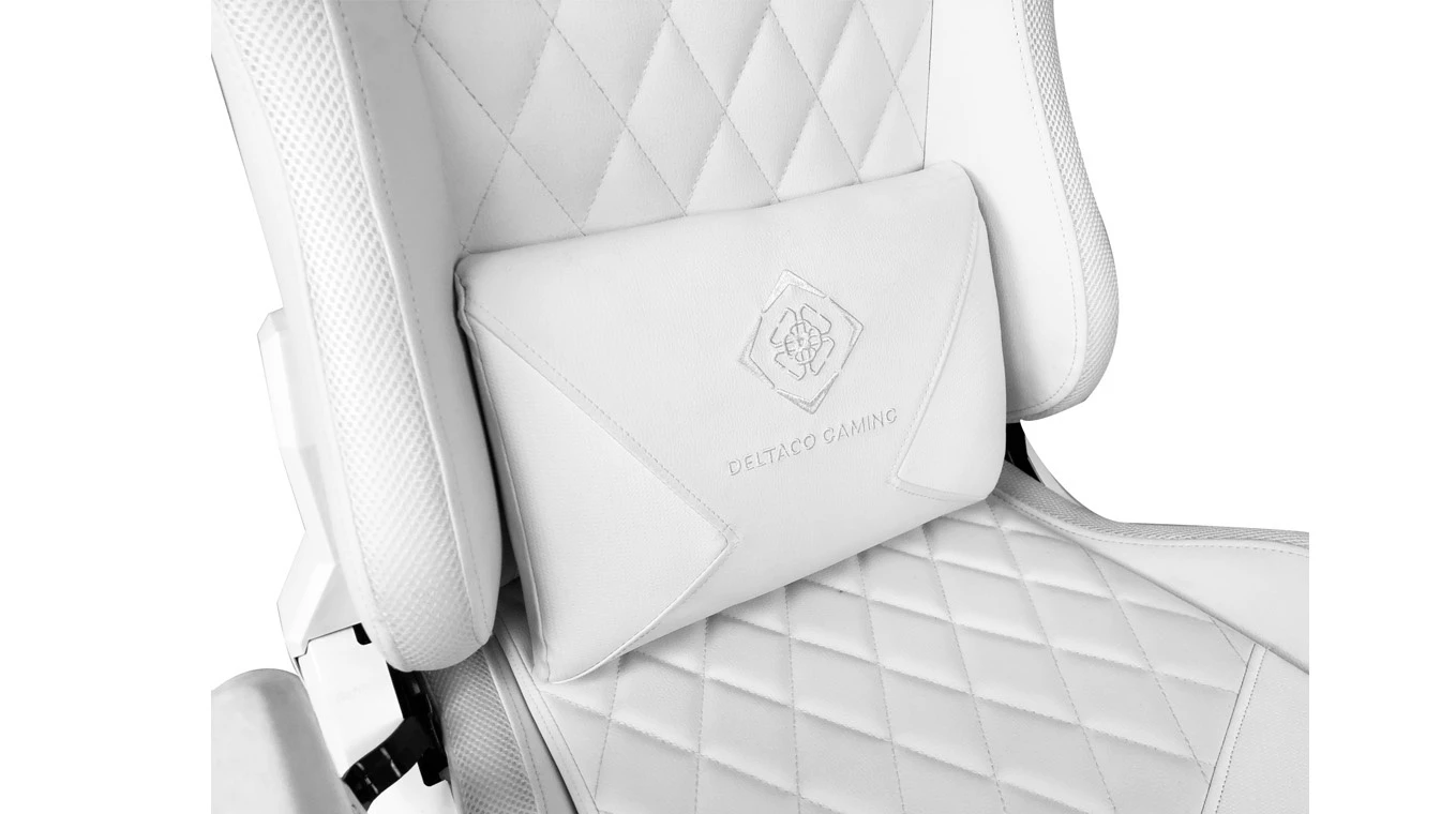 DELTACO RGB LED Gaming Chair White GAM-080-W