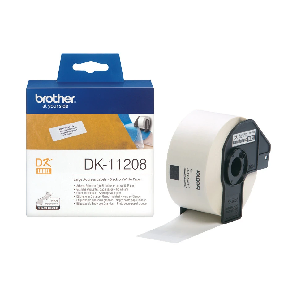 BROTHER P-TOUCH DK-11208 Adress-Etiketten, 38 x 90 mm