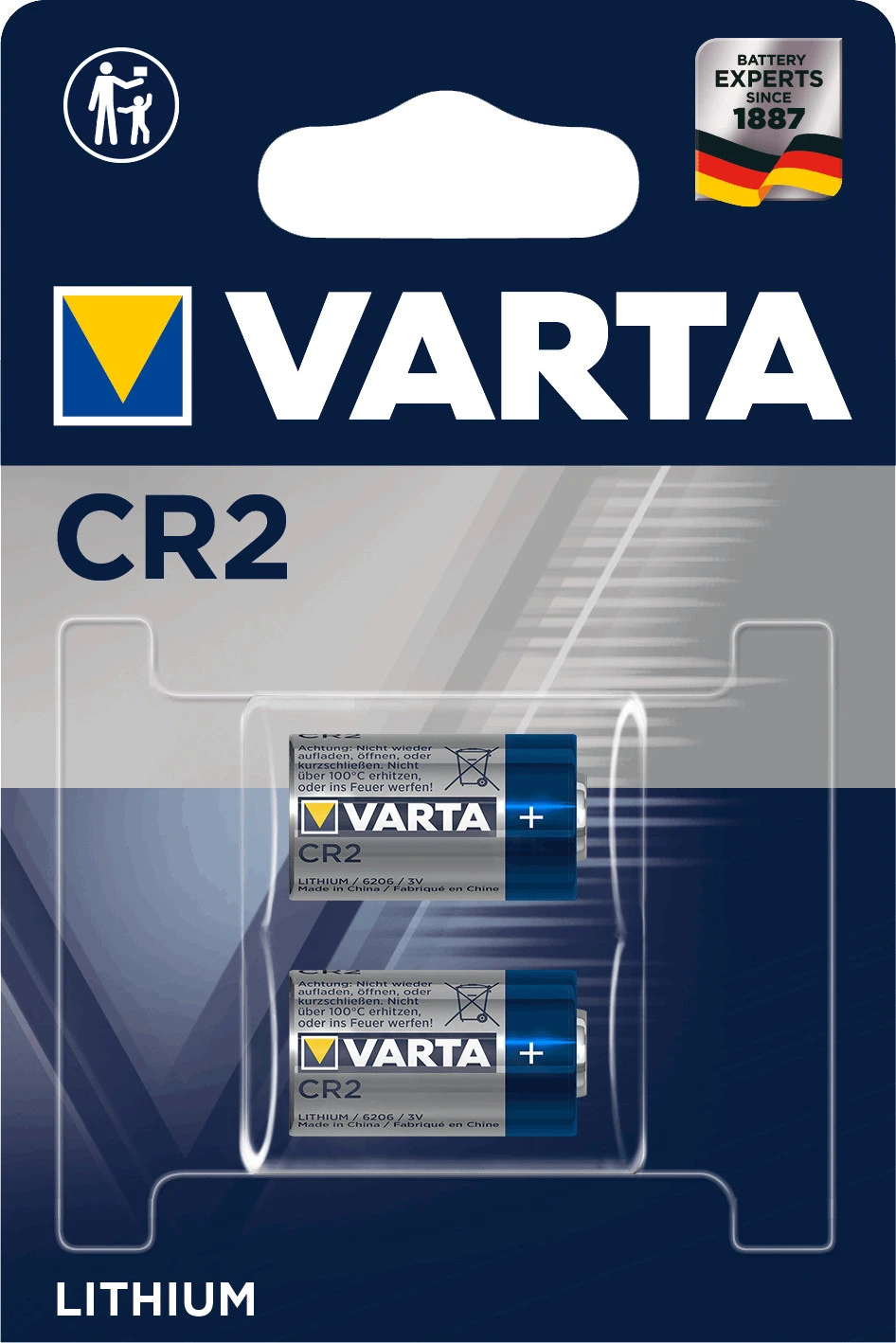 VARTA Batterie Lithium CR2