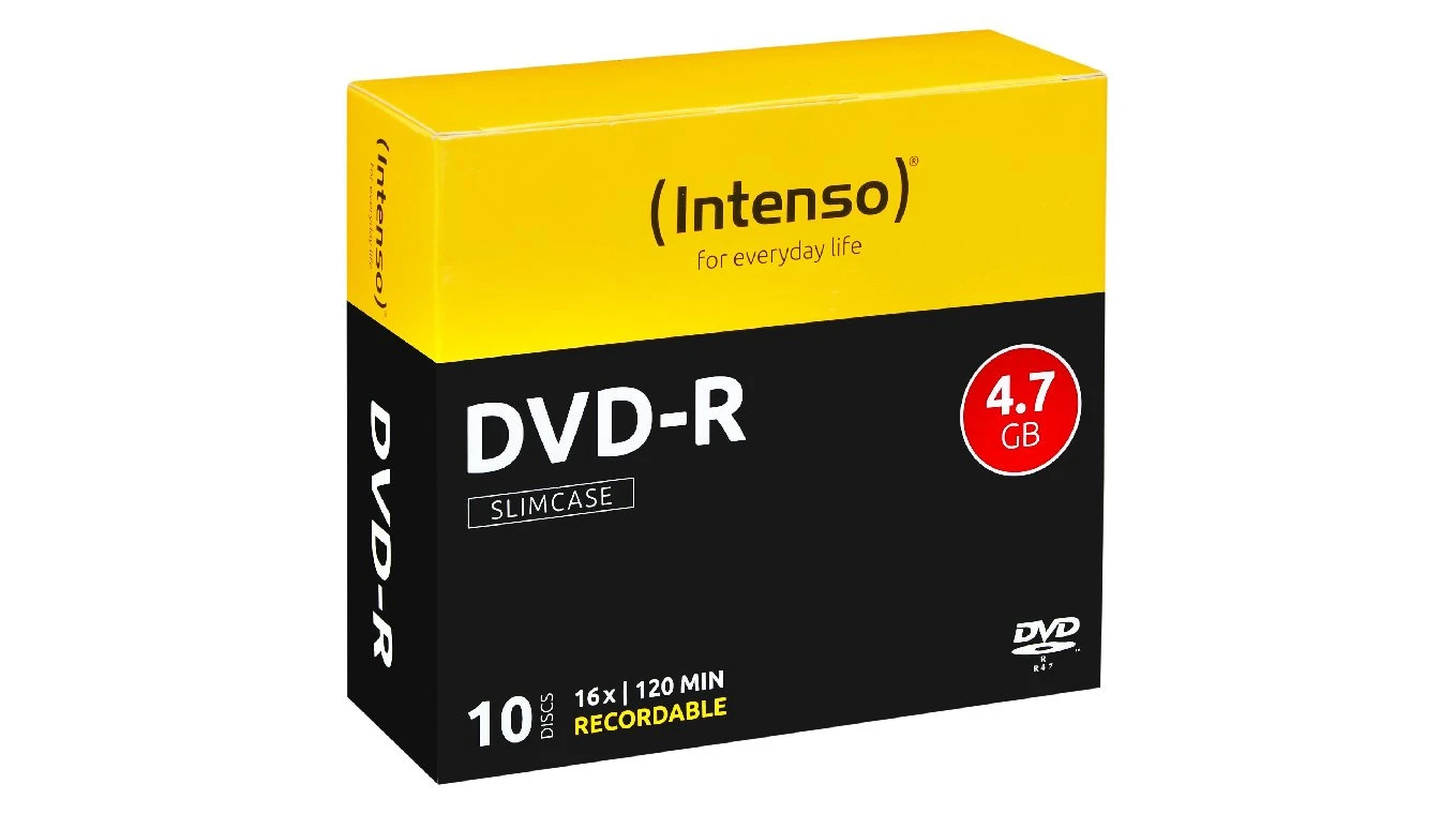 INTENSO DVD-R Slim 4.7GB - 10er Pack