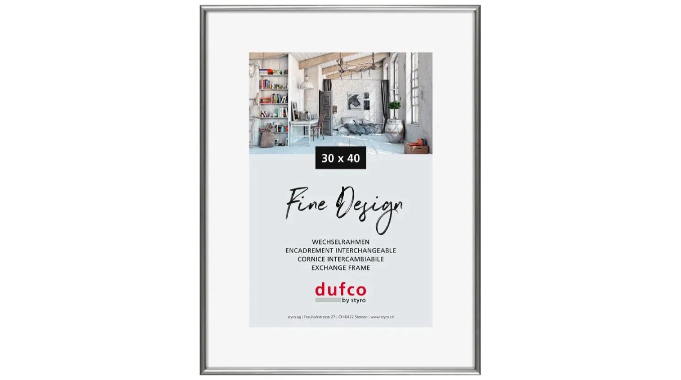 DUFCO "Fine Design" Bilderrahmen Kunststoff 30 x 40 cm