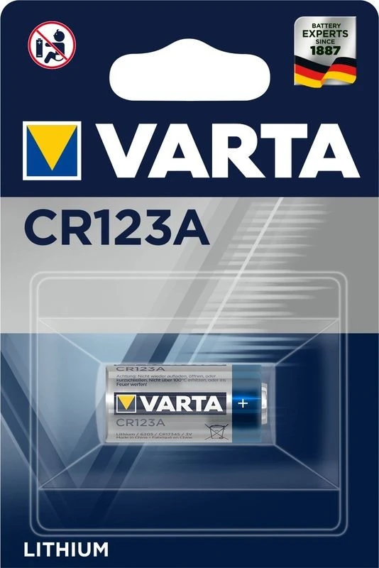 VARTA Batterie Lithium CR123A