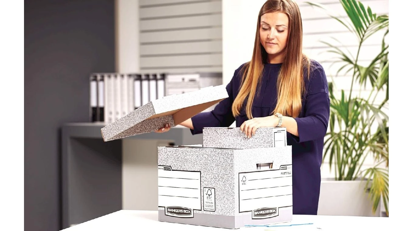 FELLOWES Archivbox R-Kive grau