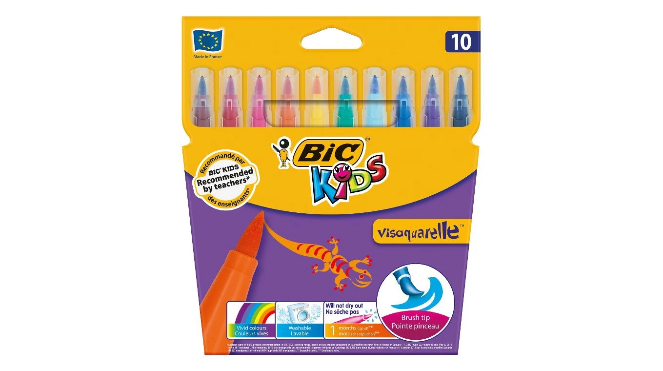 BIC Kid Visaquarelle 4.5 mm, 10 Farben