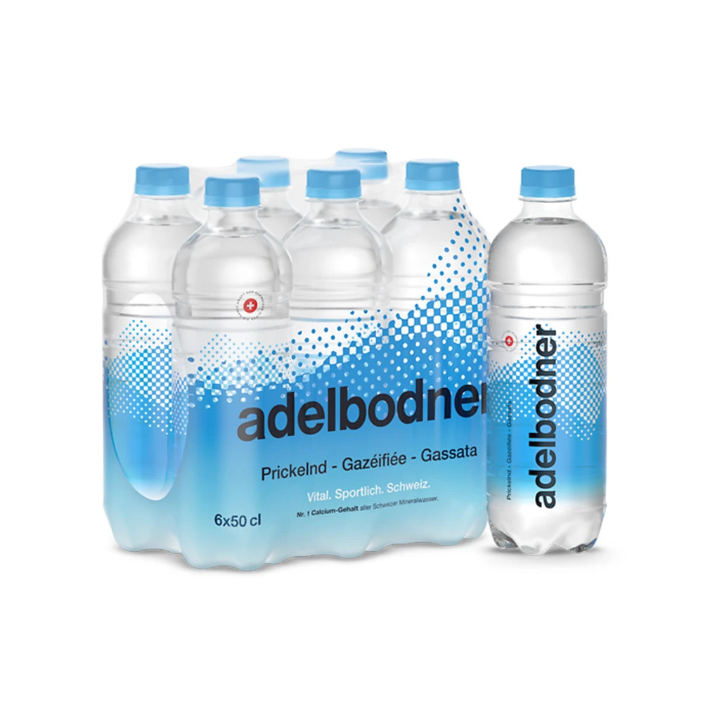 ADELBODNER Wasser Prickelnd 6 x 5 dl