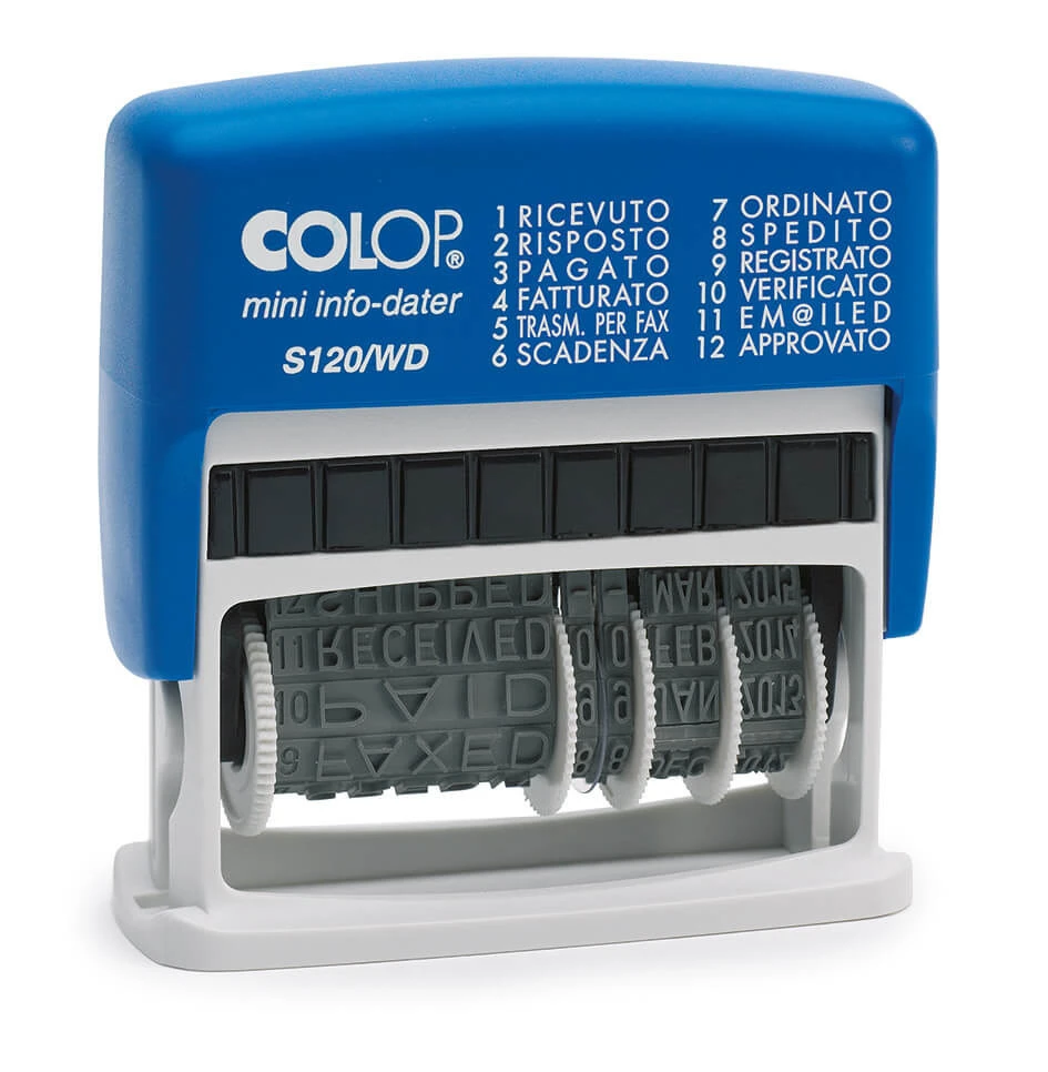 COLOP S 120WD D07 Mehrtextstempel 41 x 4 mm - IT