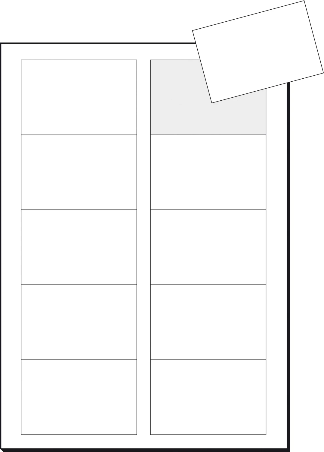SIGEL LP850 Visitenkarten 85x55mm