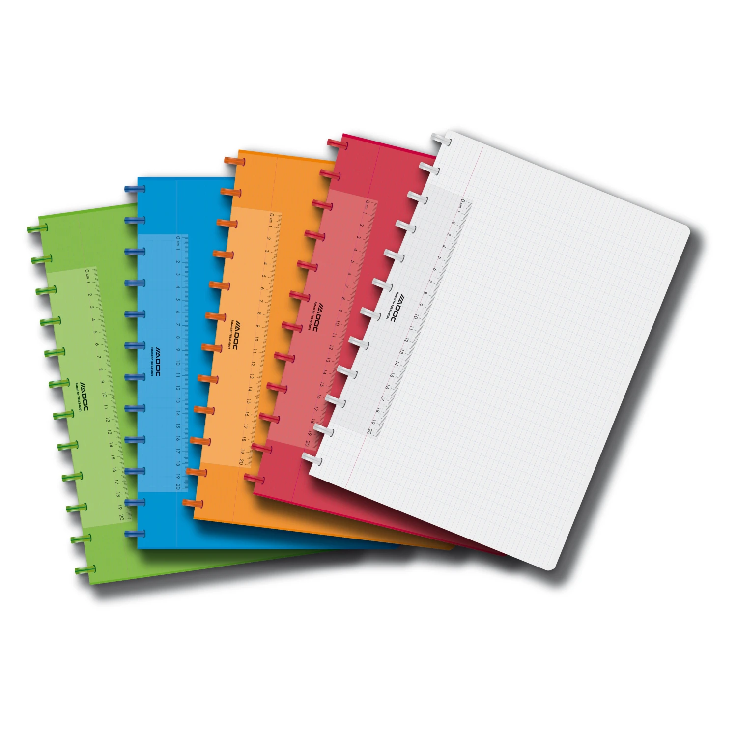 ADOC 6048 Notizheft A4 kariert assortiert