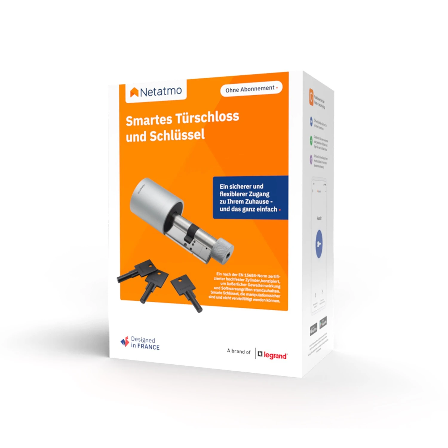 Netatmo Intelligentes Türschloss & 3 Schlüssel