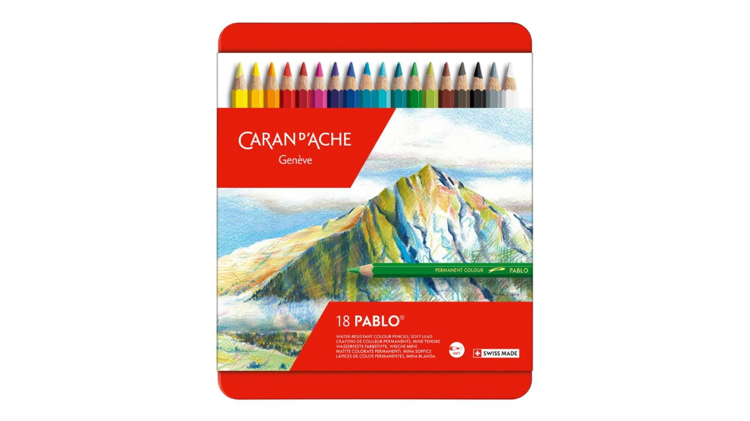 CARAN D'ACHE Farbstifte Pablo 18 Farben