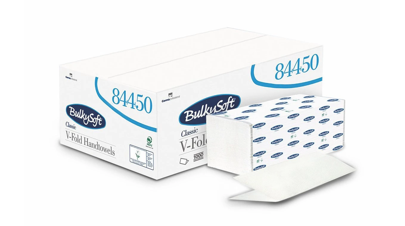 BULKYSOFT Papierhandtücher Classic V-Falz. 2-lagig, weiss