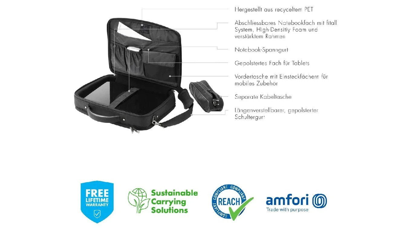 DICOTA MultiPlus Notebooktasche 15.6"