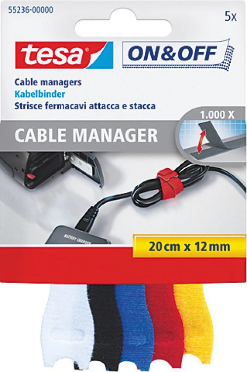TESA Kabelbinder on&off 12mmx20cm