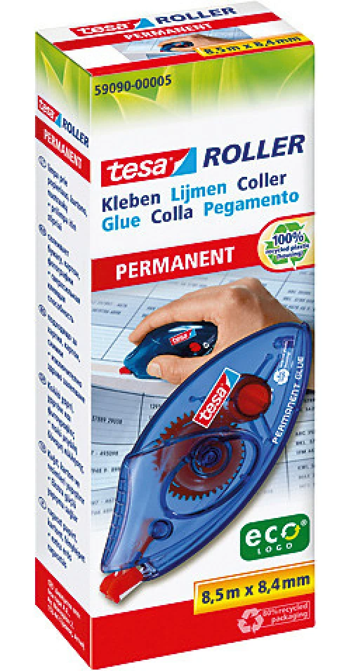 TESA Kleberoller ecoLogo permanent