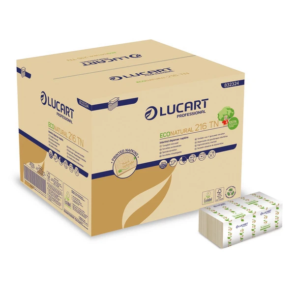 LUCART Spenderservietten EcoNatural 2-lagig 6'000 Stück