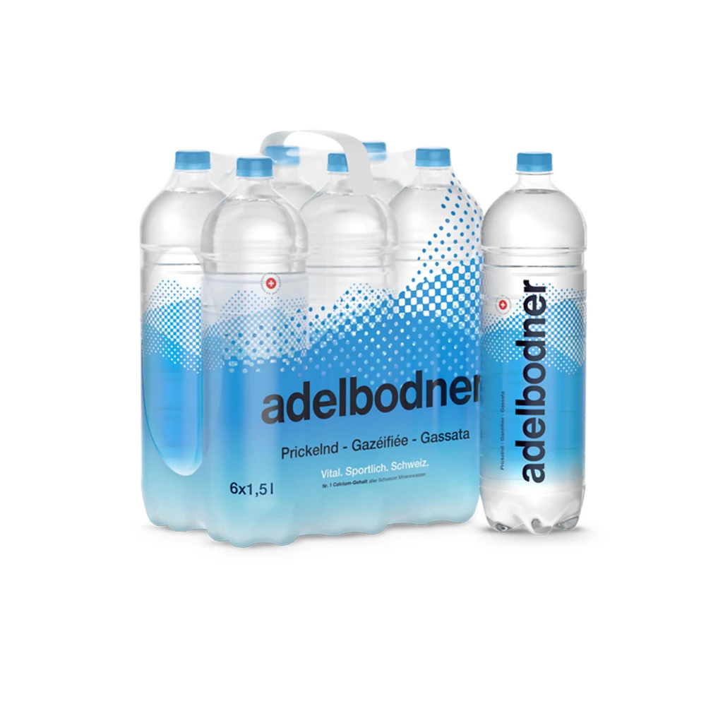 ADELBODNER Wasser Prickelnd 6 x 1.5 Liter