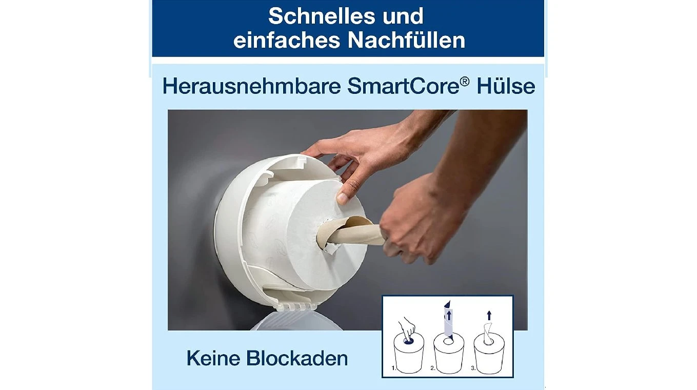TORK WC-Papier Advanced SmartOne Jumbo Mini 2-lagig,12 Rollen