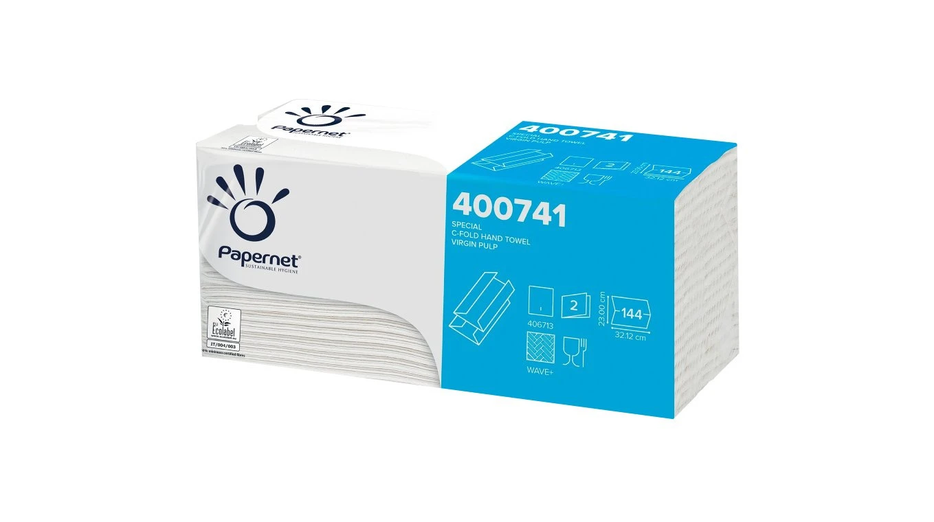 PAPERNET Papierhandtücher 2-lagig, C-Falz, weiss