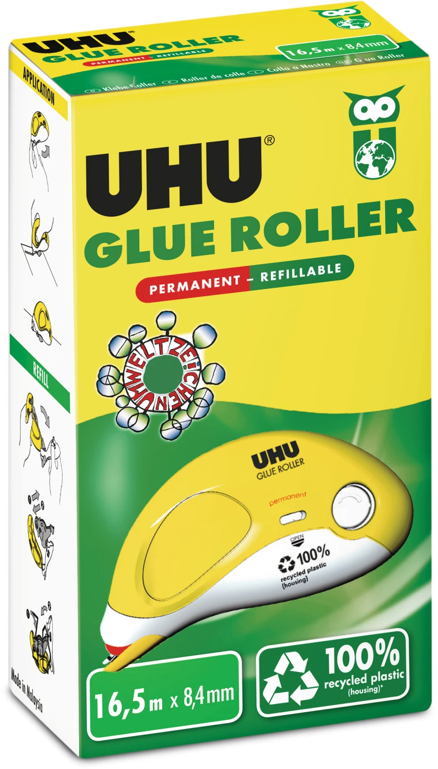 UHU Kleberoller permanent 16.5 m x 8.4 mm