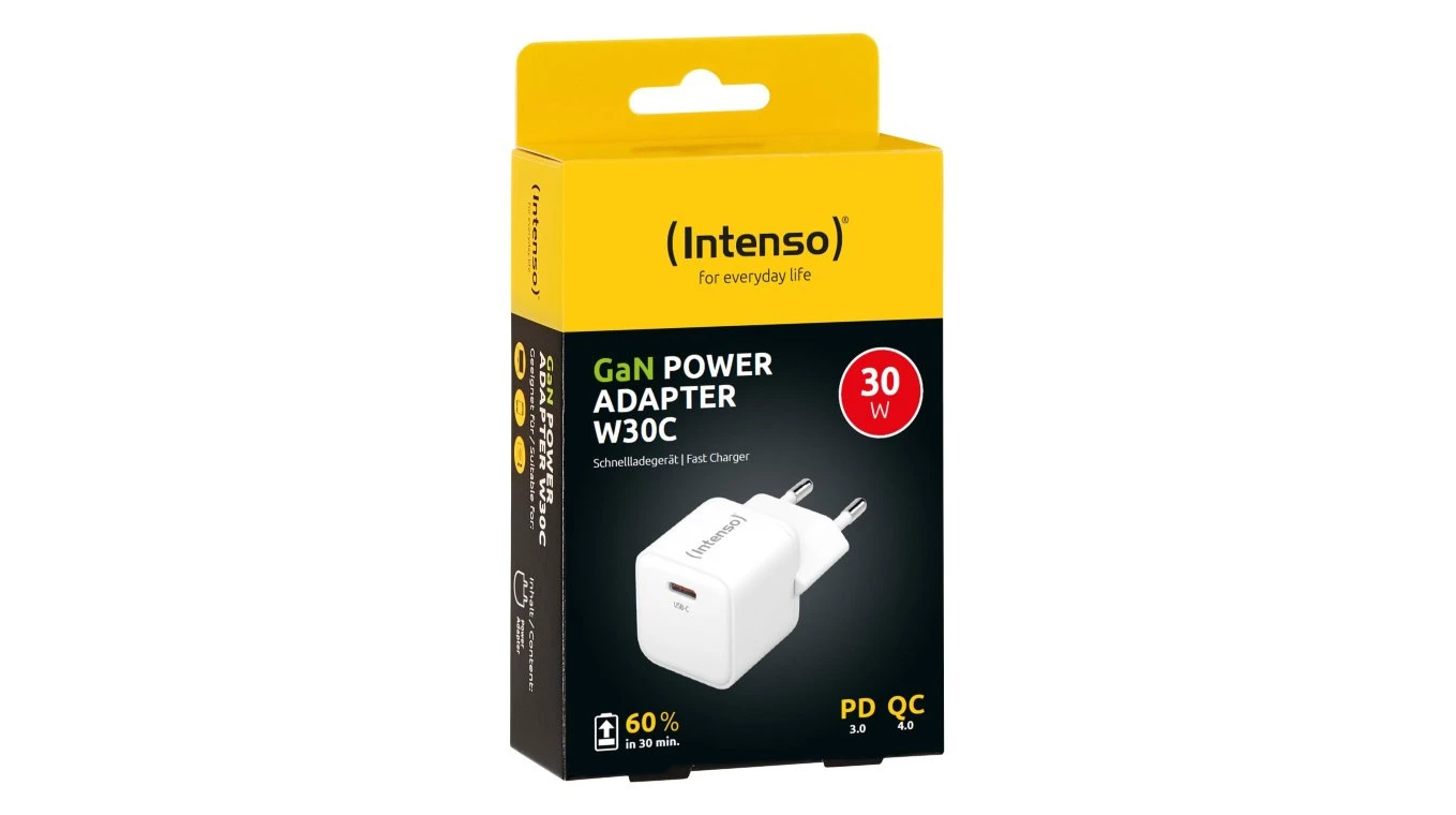 INTENSO Power Charger 30W GaN white