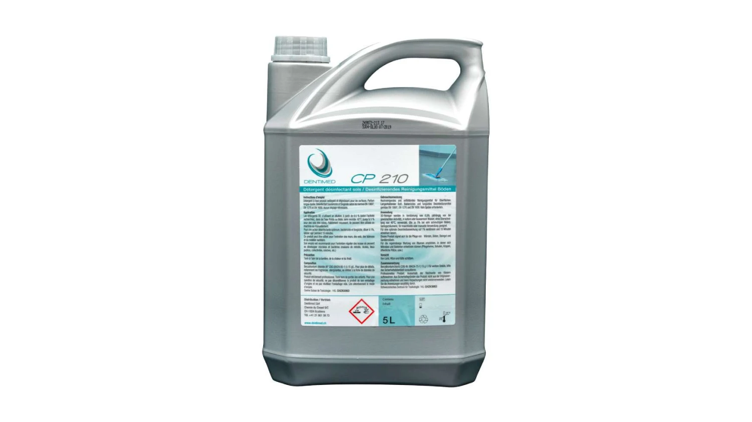 DENTIMED Reinigungs- & Desinfektionsmittel für Böden CP210 4 x 5 L