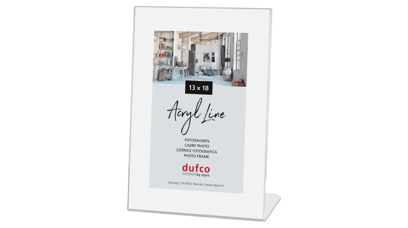 DUFCO "Acryl Line" Bilderrahmen Kunststoff 13 x 18 cm