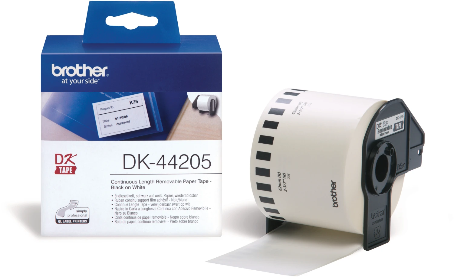 BROTHER P-TOUCH DK-44205 Endlos-Etiketten