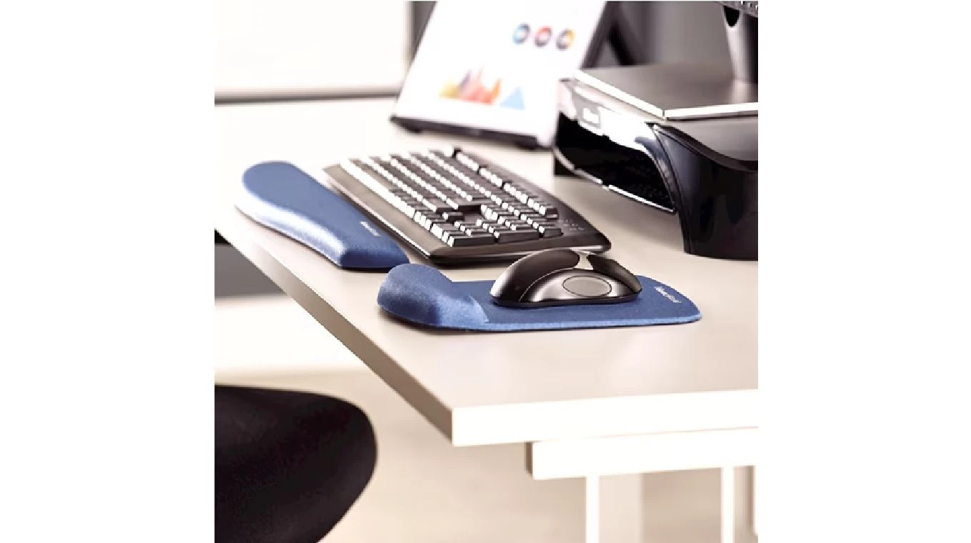 FELLOWES Mausmatte Plushtouch mit Handgelenkauflage