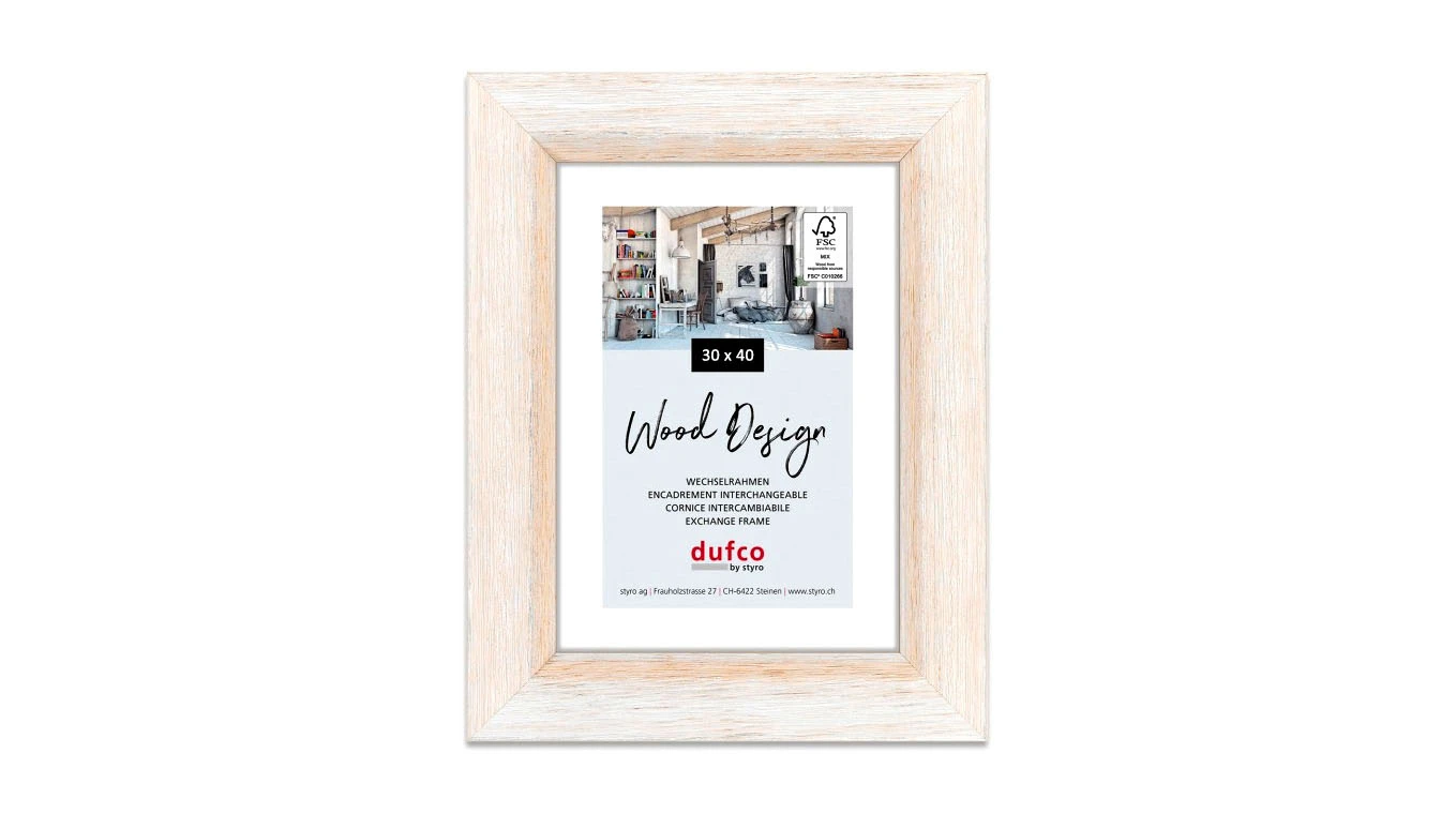DUFCO "Birmingham" Bilderrahmen Massivholz 30 x 40 cm