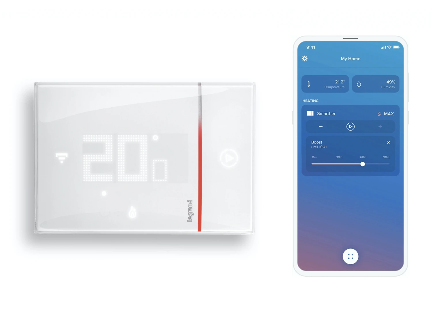 Legrand Smarther 2 with Netatmo Raumthermostat (AP)