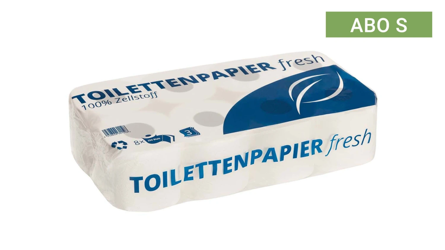ABO S | WC-Papier Fresh 3-lagig, 250 Blatt