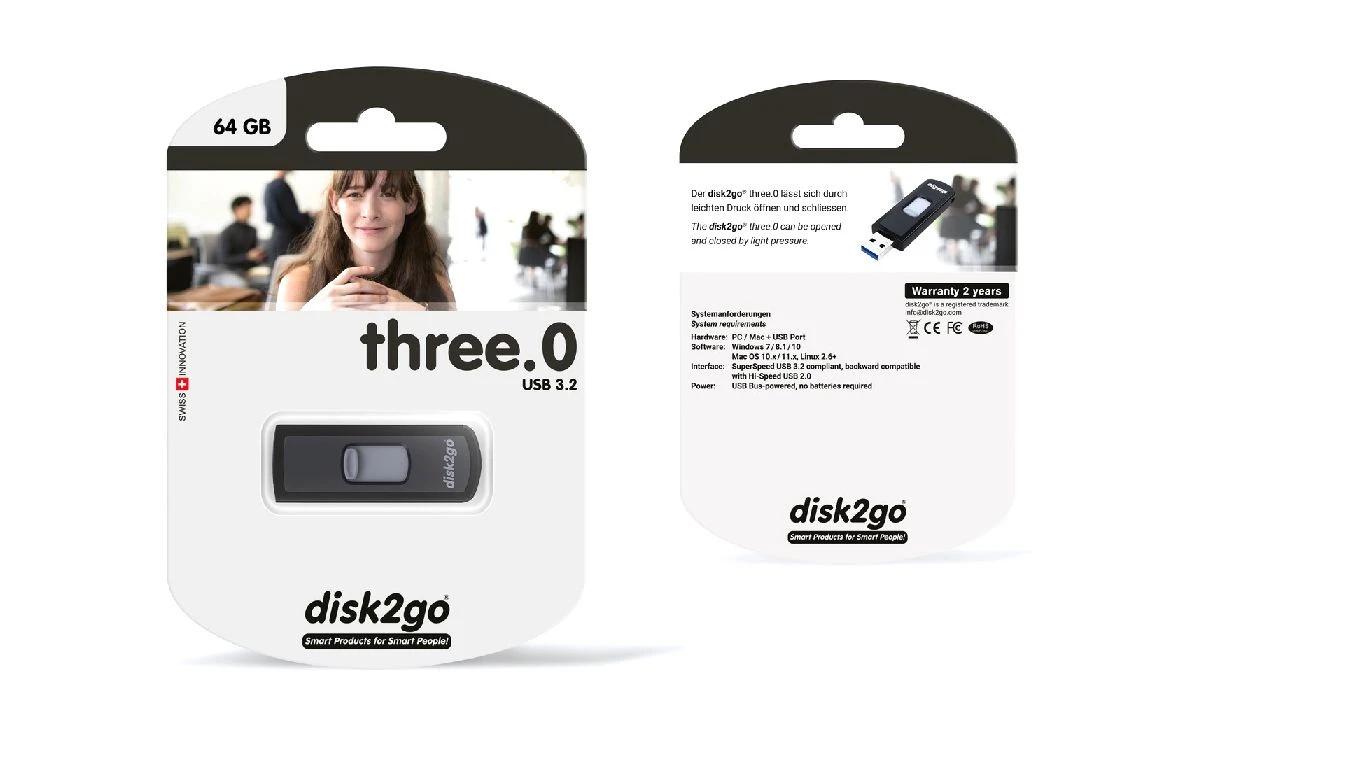 DISK2GO USB-Stick three.O 64GB