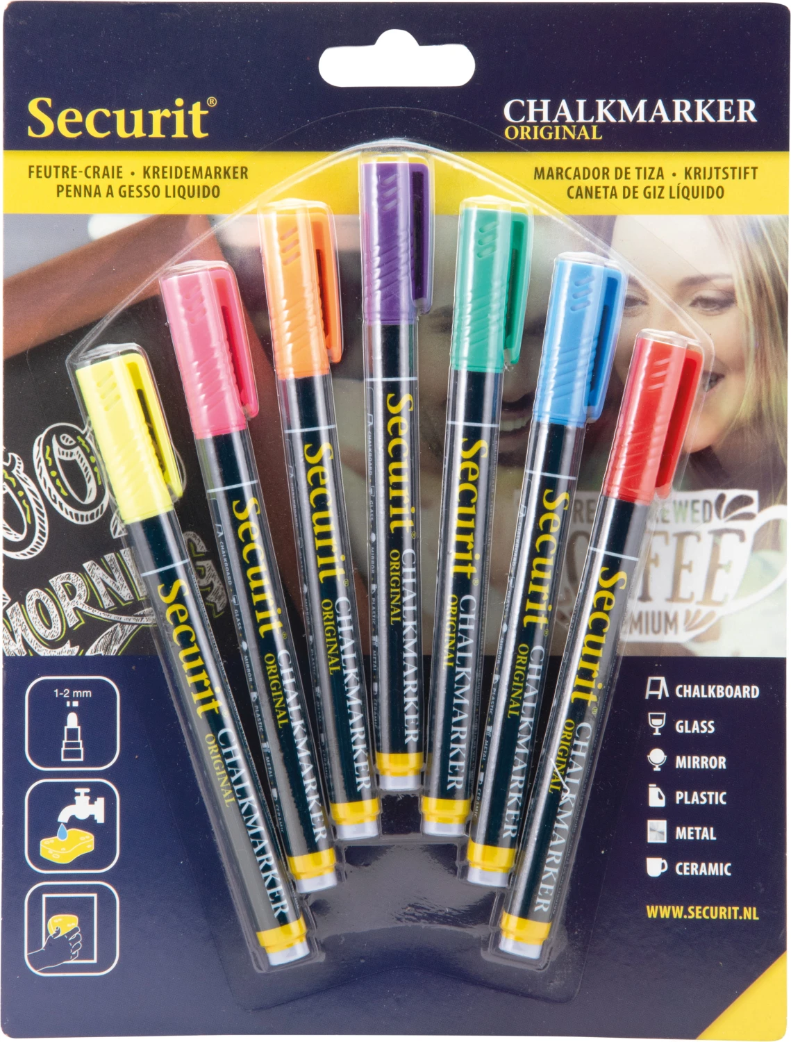 SECURIT Kreidestift 1-2 mm - 7 Stück