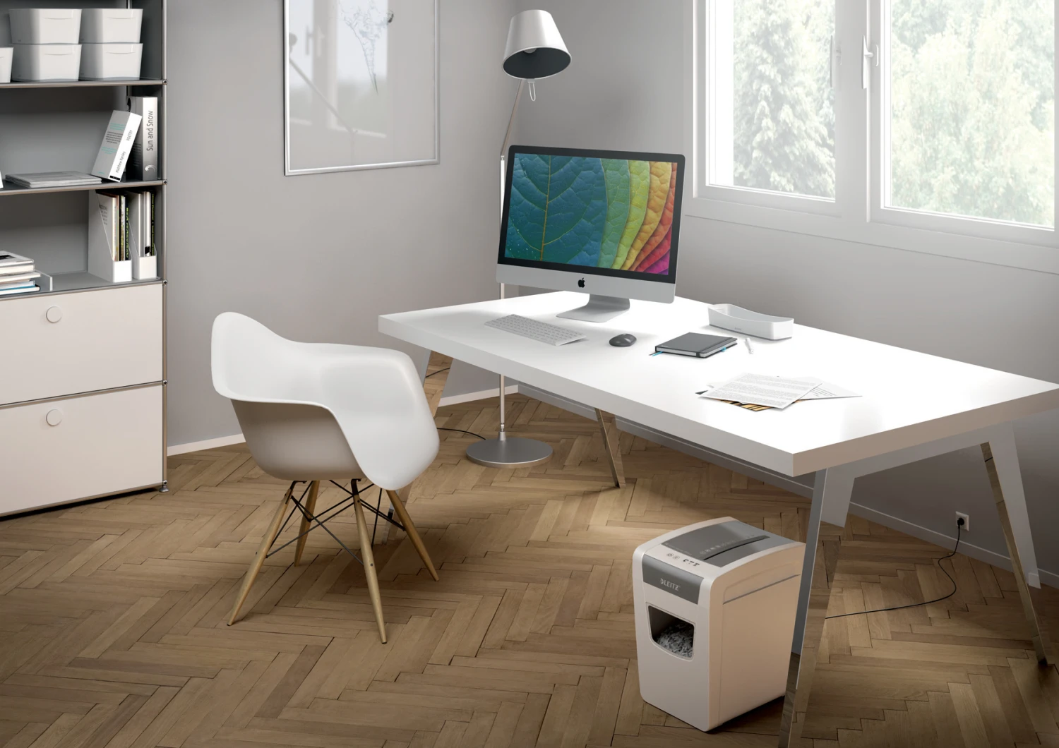 LEITZ Aktenvernichter IQ Home Office Slim P-4