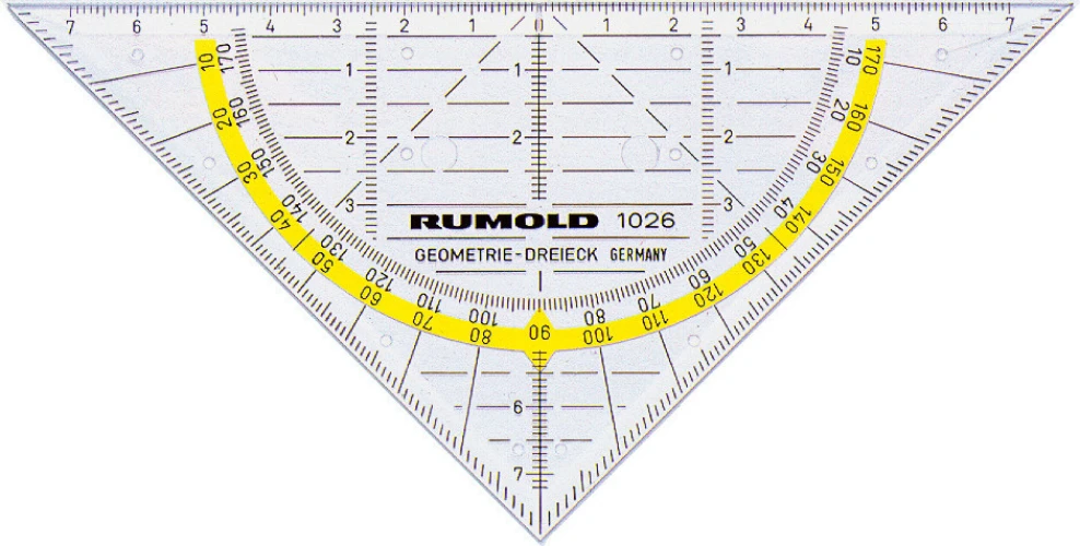 RUMOLD 1026 Geodreieck 14 cm